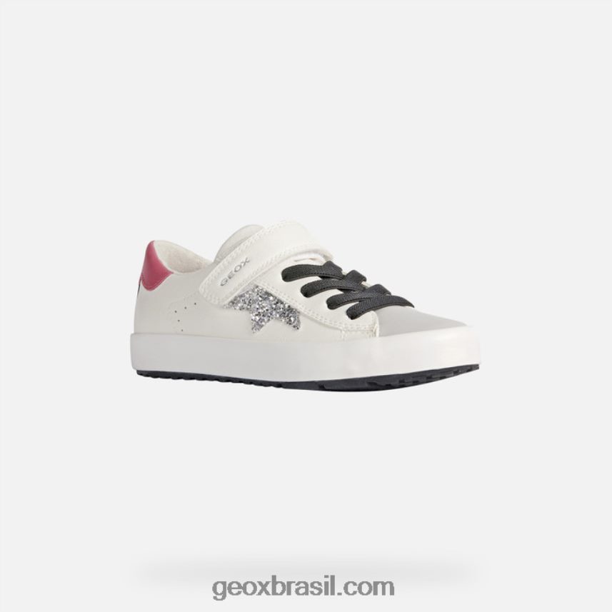 garota kilwi branco/fúcsia Geox 28TF8X1864