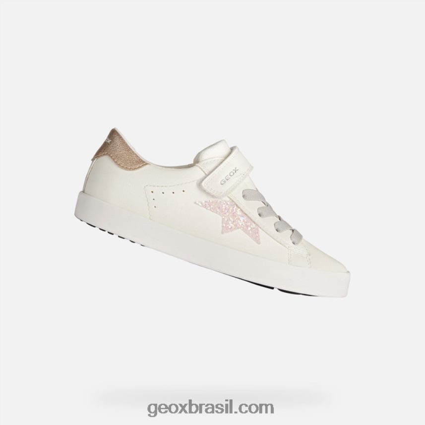 garota kilwi branco/rosa Geox 28TF8X1863