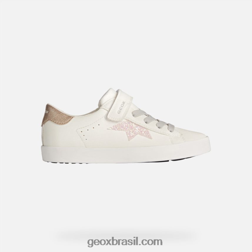 garota kilwi branco/rosa Geox 28TF8X1863