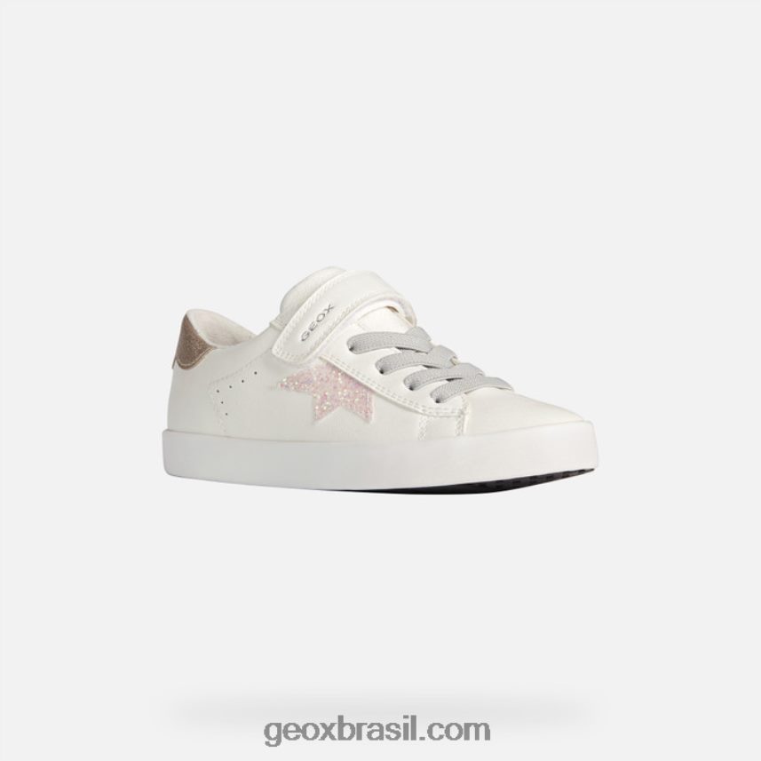 garota kilwi branco/rosa Geox 28TF8X1863