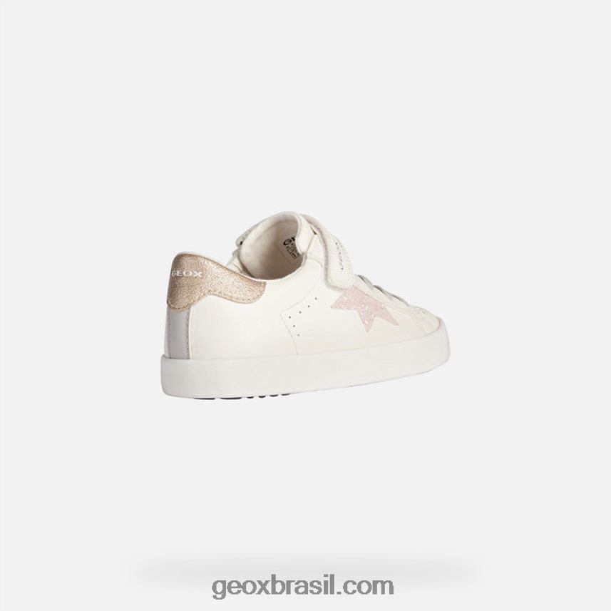 garota kilwi branco/rosa Geox 28TF8X1863
