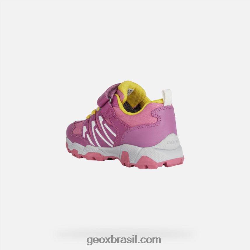 garota magnetar fúcsia/amarelo Geox 28TF8X1102