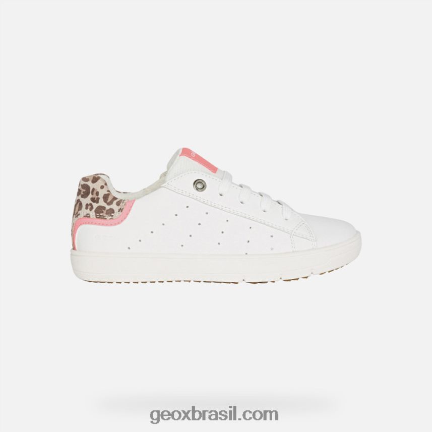 garota silenex branco/fúcsia Geox 28TF8X1204