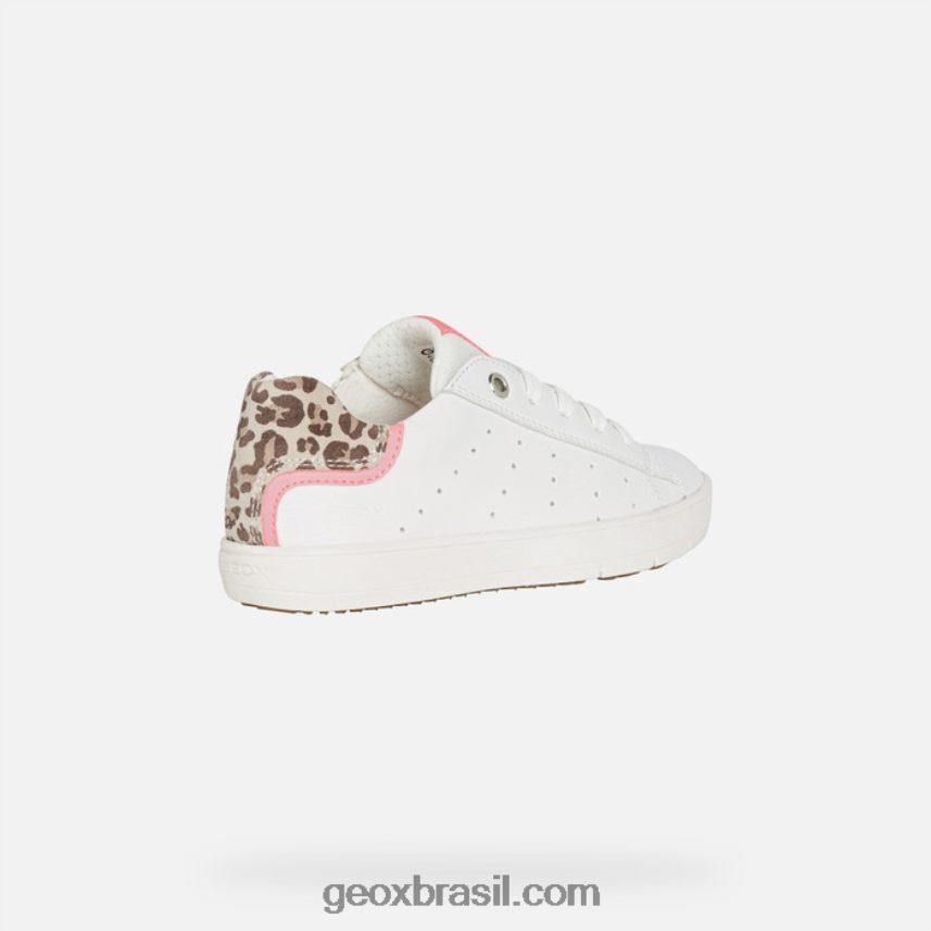 garota silenex branco/fúcsia Geox 28TF8X1204