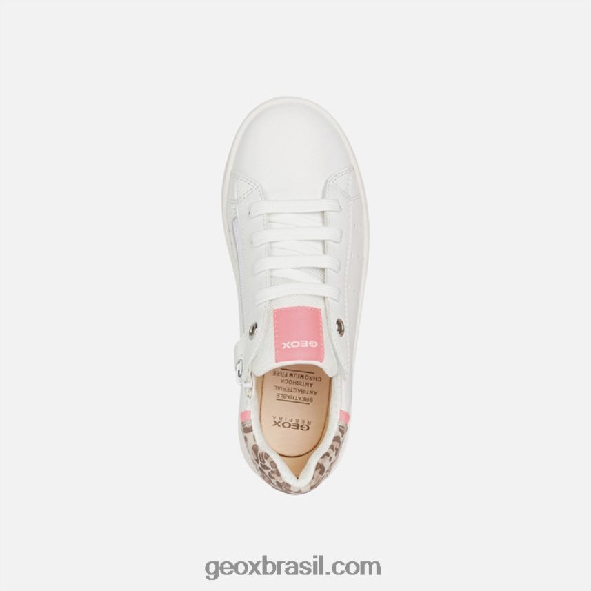 garota silenex branco/fúcsia Geox 28TF8X1204