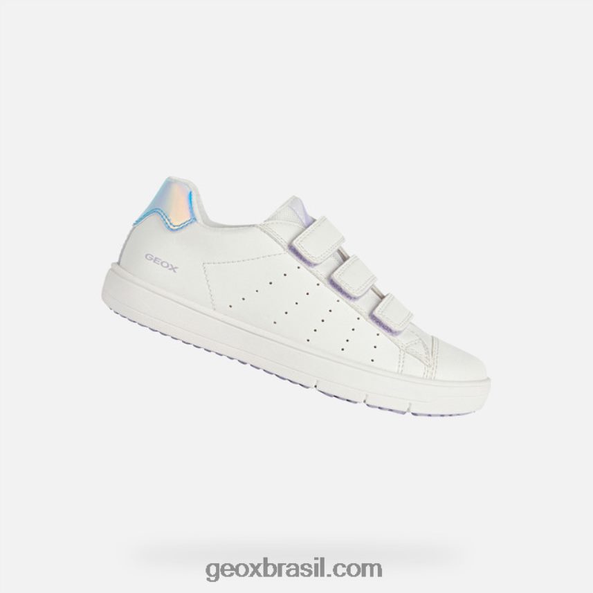 garota silenex branco/iridescente Geox 28TF8X1878