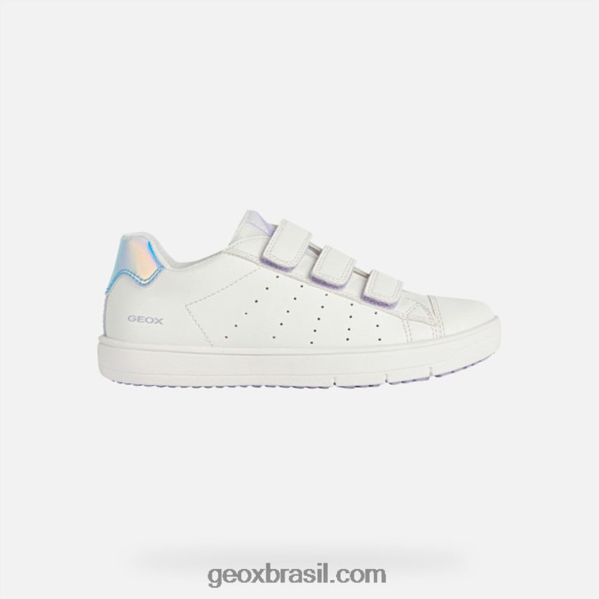 garota silenex branco/iridescente Geox 28TF8X1878
