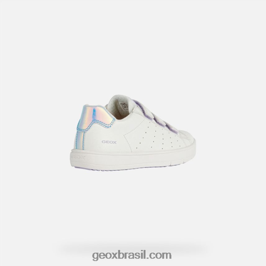 garota silenex branco/iridescente Geox 28TF8X1878
