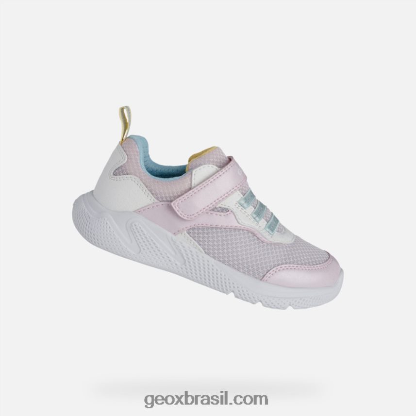 garota sprintye rosa/branco Geox 28TF8X1123