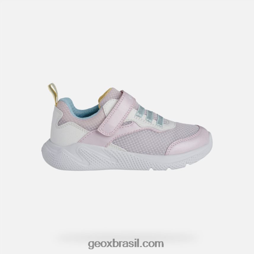 garota sprintye rosa/branco Geox 28TF8X1123