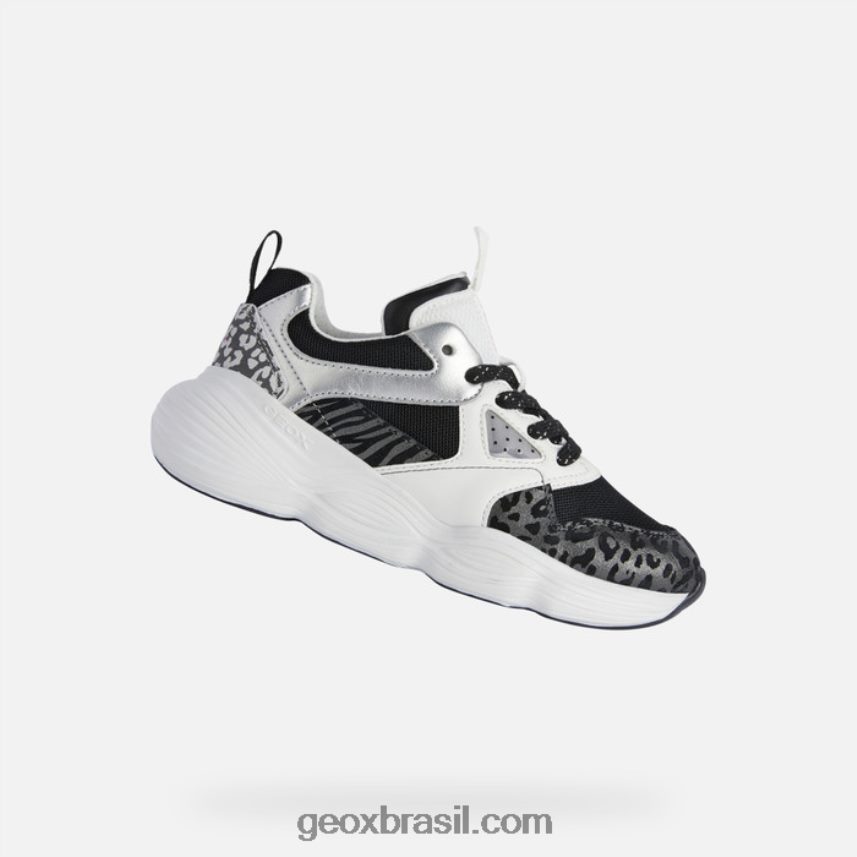 menina Bubblex Preto branco Geox 28TF8X1244