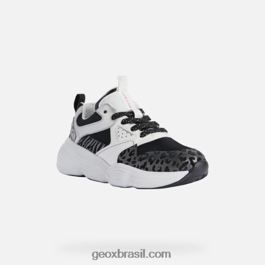 menina Bubblex Preto branco Geox 28TF8X1244