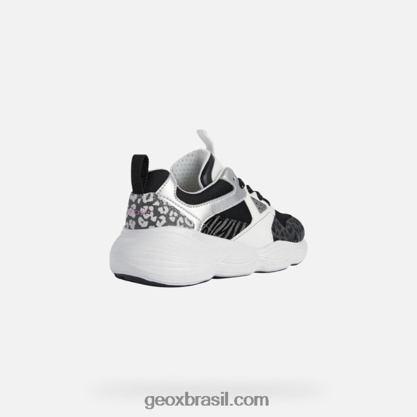 menina Bubblex Preto branco Geox 28TF8X1244