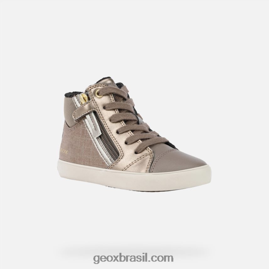 menina gisli cinza fumê/dourado Geox 28TF8X1127