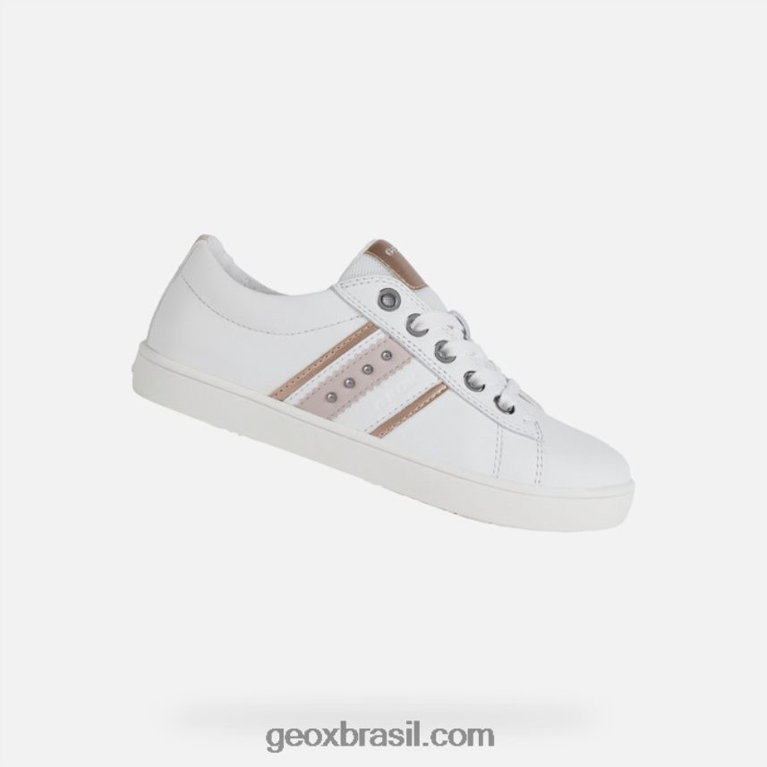 menina kathe branco/rosa claro Geox 28TF8X1135