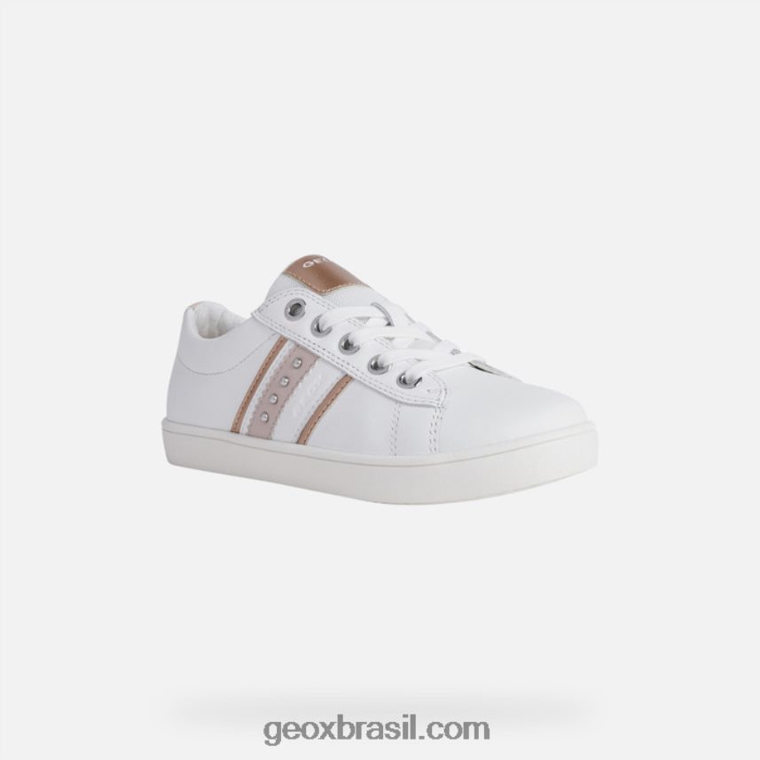 menina kathe branco/rosa claro Geox 28TF8X1135