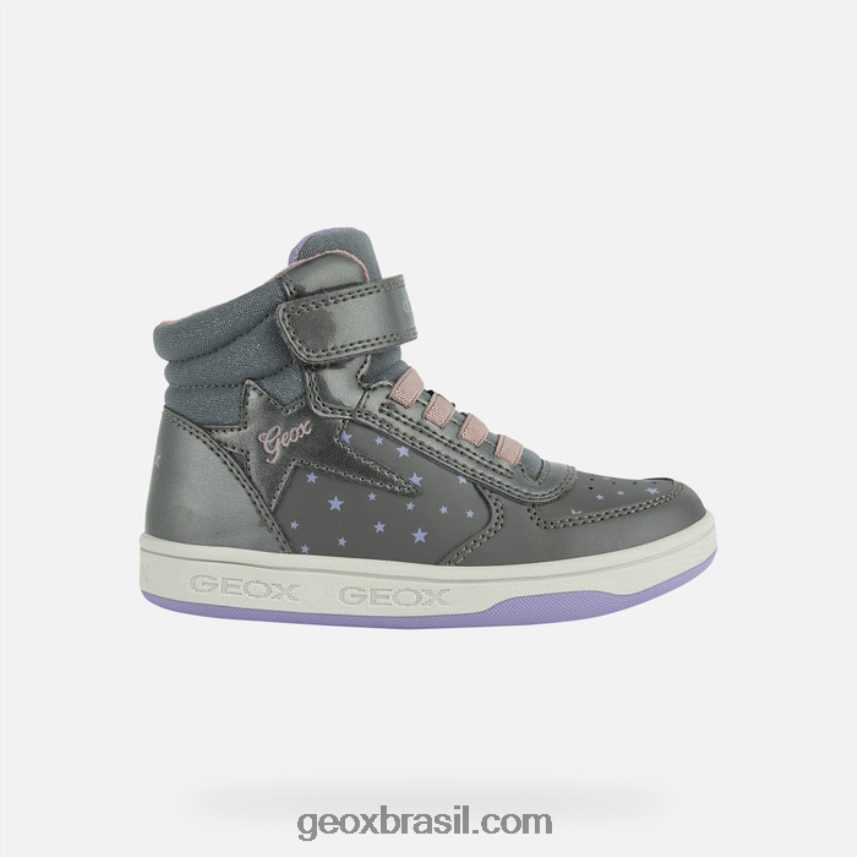 menina malta prata escura/violeta Geox 28TF8X1153