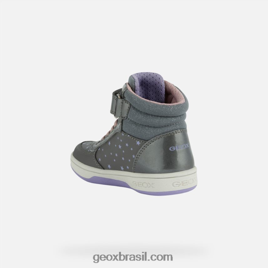menina malta prata escura/violeta Geox 28TF8X1153