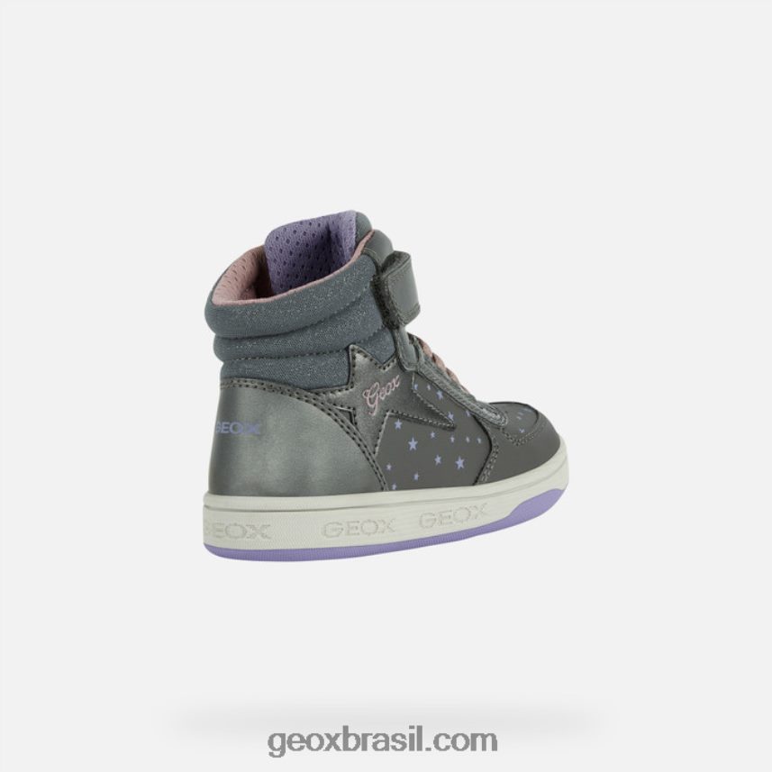 menina malta prata escura/violeta Geox 28TF8X1153