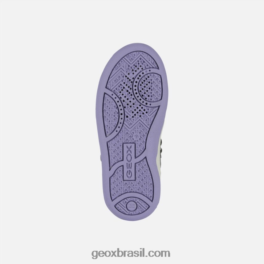 menina malta prata escura/violeta Geox 28TF8X1153
