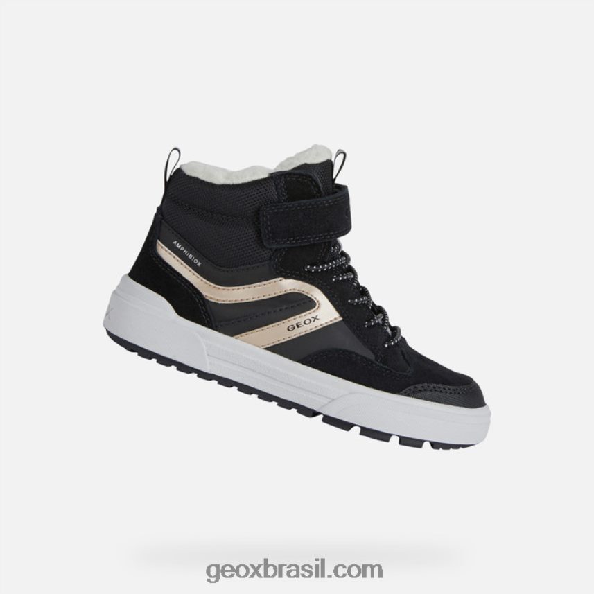 weemble abx júnior preto/platina Geox 28TF8X1066