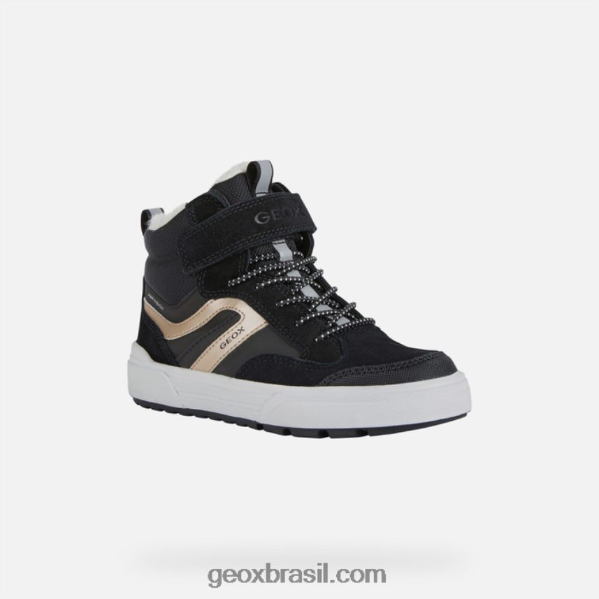 weemble abx júnior preto/platina Geox 28TF8X1066