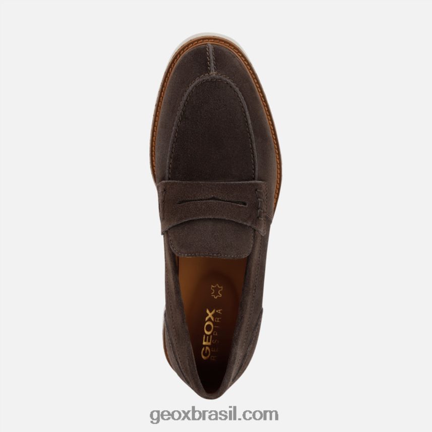 homem gubbio marrom escuro Geox 28TF8X695