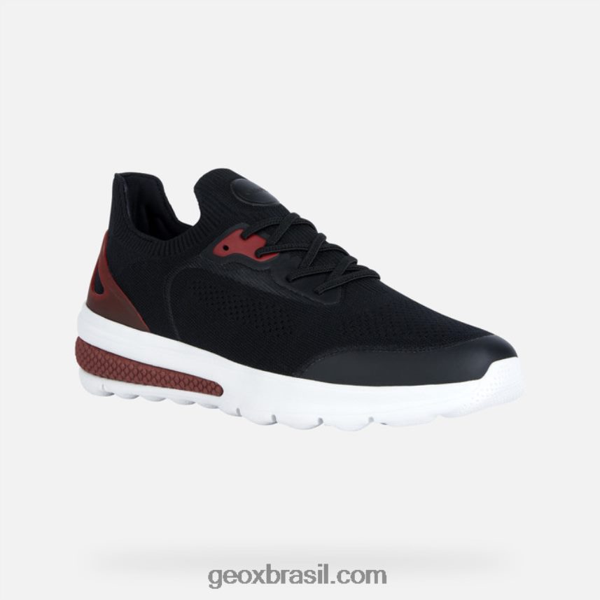 homem ativo esférico preto/vermelho Geox 28TF8X1772