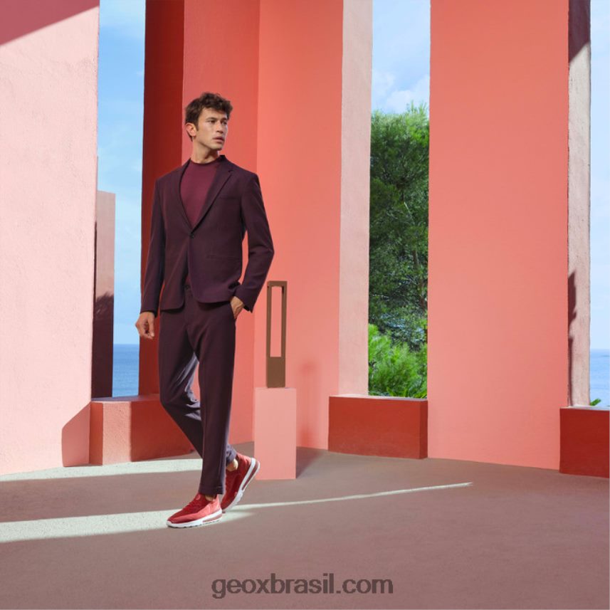 homem ativo esférico vermelho escuro Geox 28TF8X637