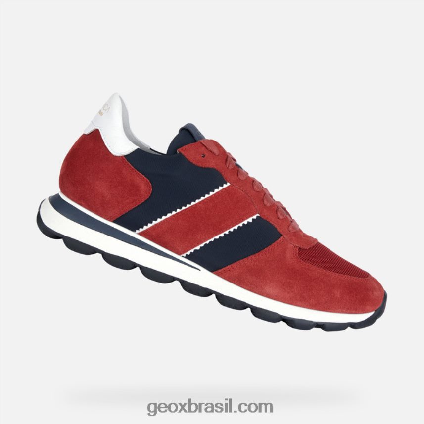 homem da série vspherica vermelho escuro/marinho Geox 28TF8X1662