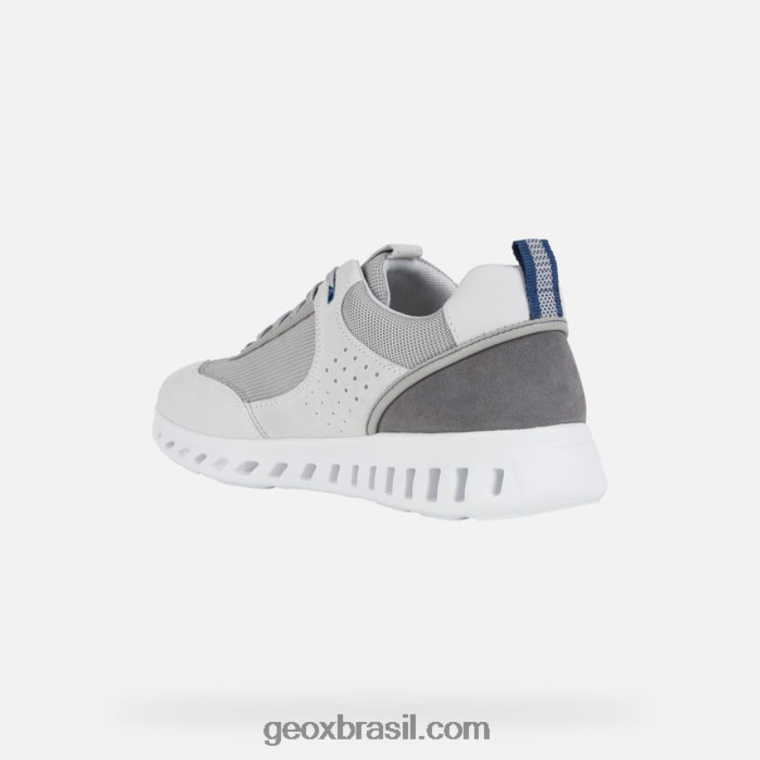 homem outstream off white/cinza claro Geox 28TF8X750