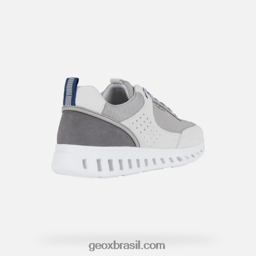 homem outstream off white/cinza claro Geox 28TF8X750