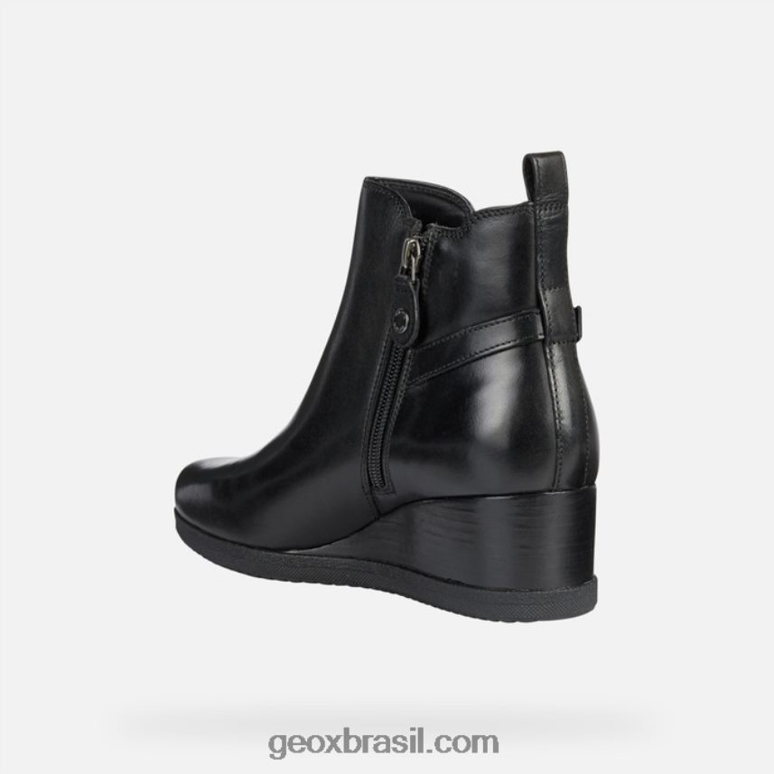 Anylla Wedge Woman preto Geox 28TF8X369