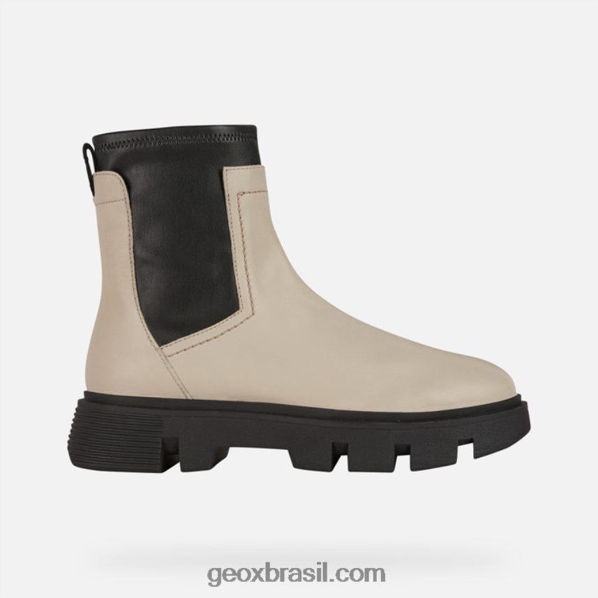 mulher vil taupe claro/preto Geox 28TF8X255