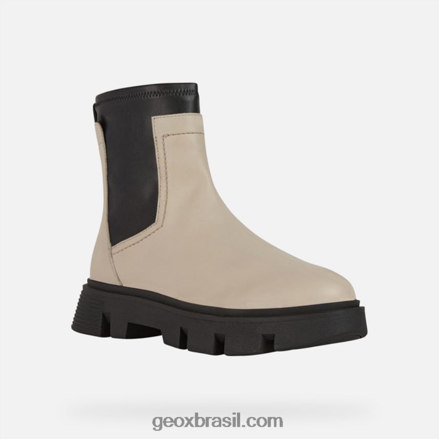 mulher vil taupe claro/preto Geox 28TF8X255