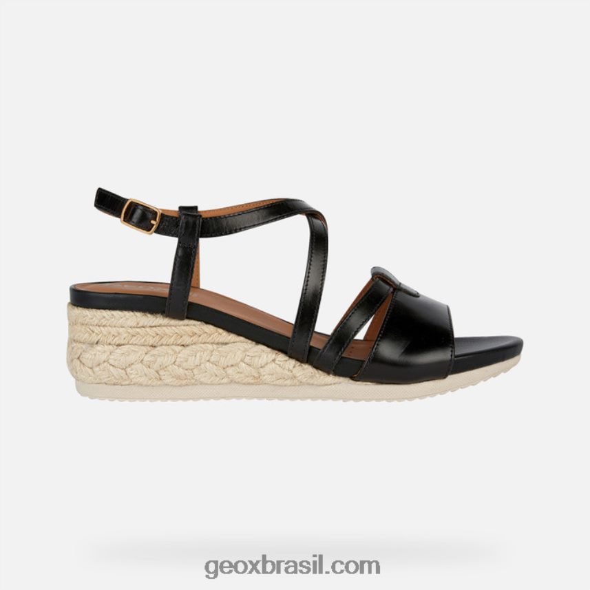 ischia corda mulher preto Geox 28TF8X143