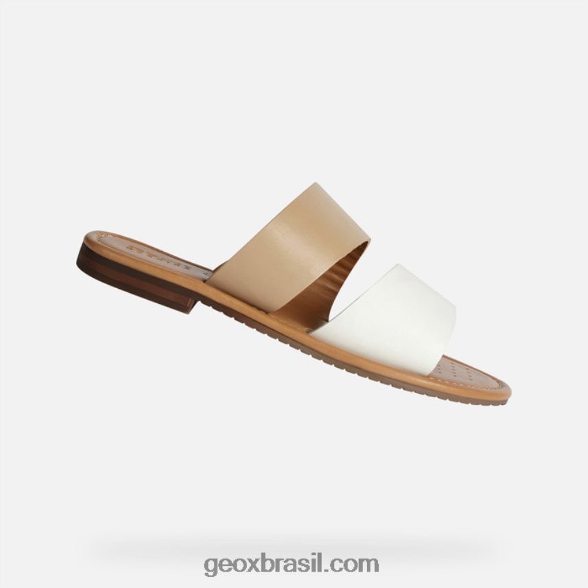 mulher de sozy bege/branco Geox 28TF8X161