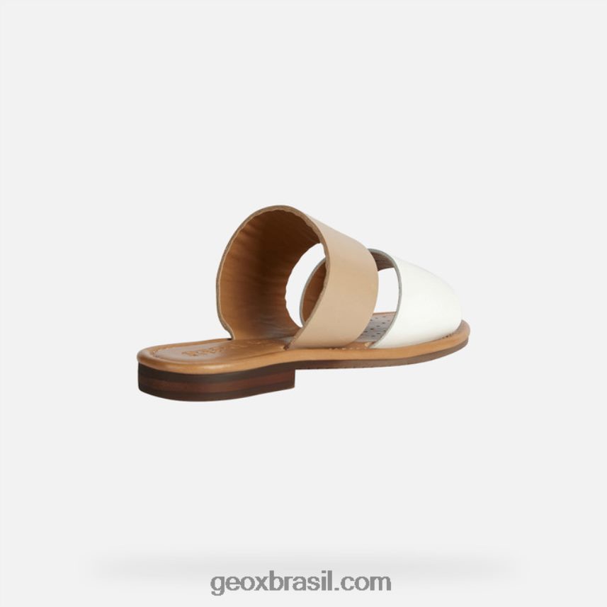 mulher de sozy bege/branco Geox 28TF8X161