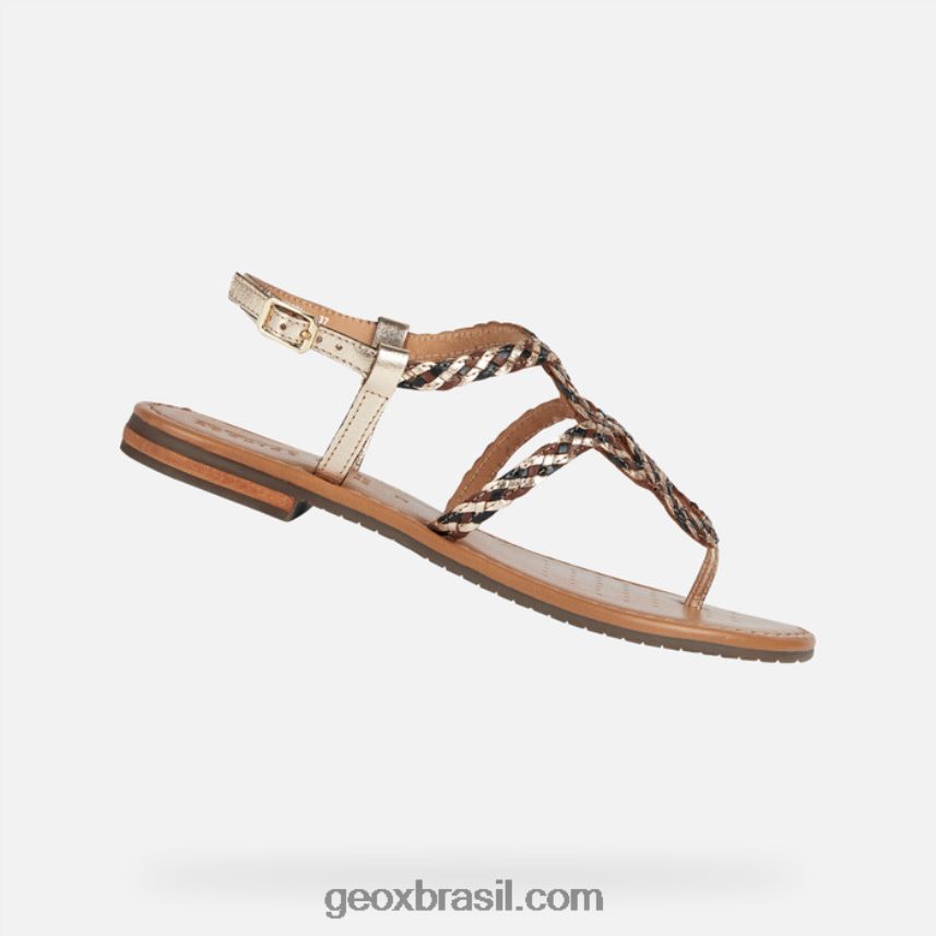 mulher de sozy ouro claro/preto Geox 28TF8X205