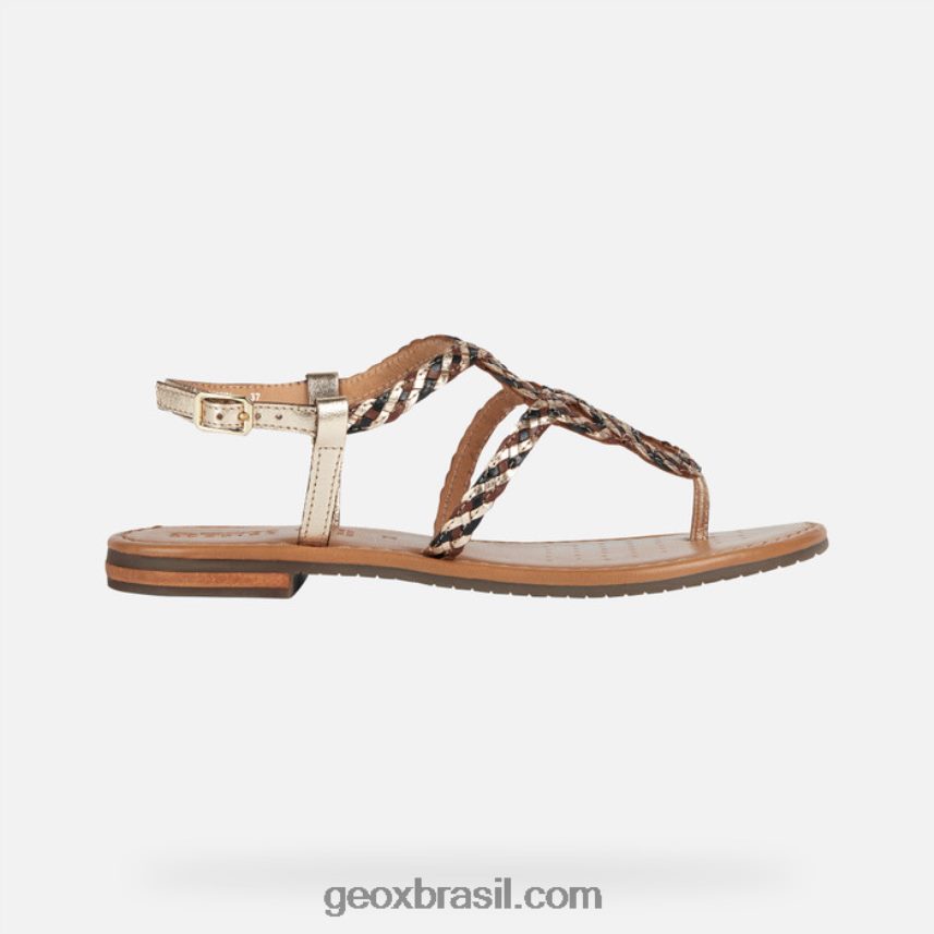 mulher de sozy ouro claro/preto Geox 28TF8X205