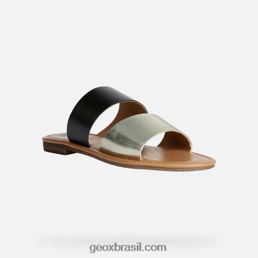 mulher de sozy preto/ouro claro Geox 28TF8X207