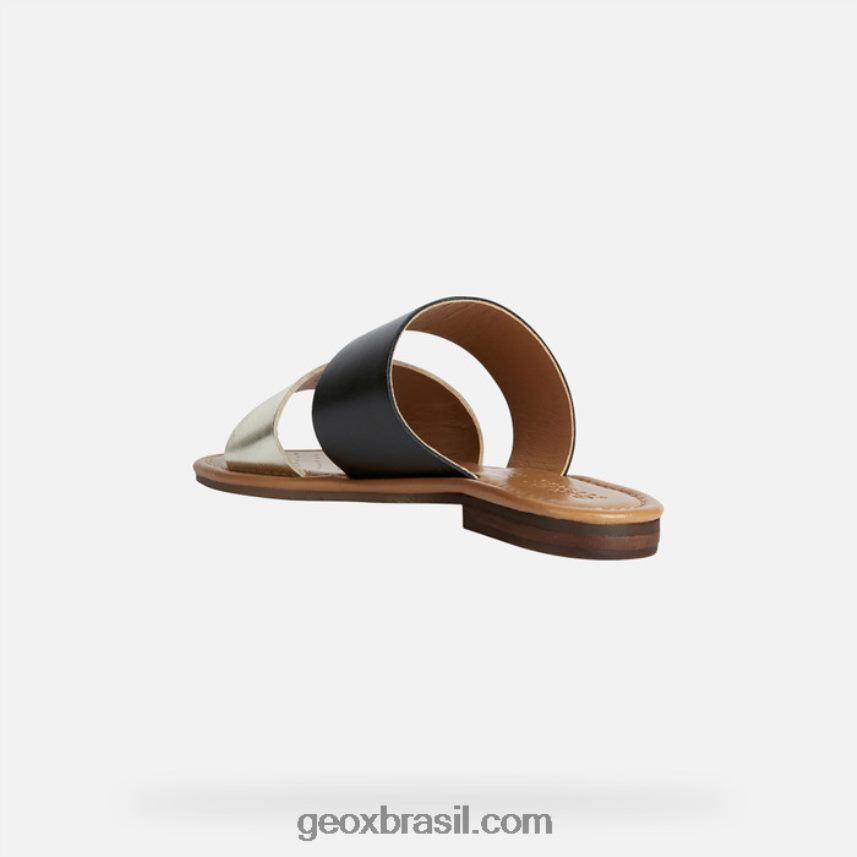 mulher de sozy preto/ouro claro Geox 28TF8X207