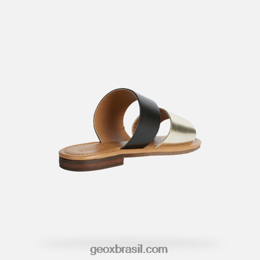 mulher de sozy preto/ouro claro Geox 28TF8X207