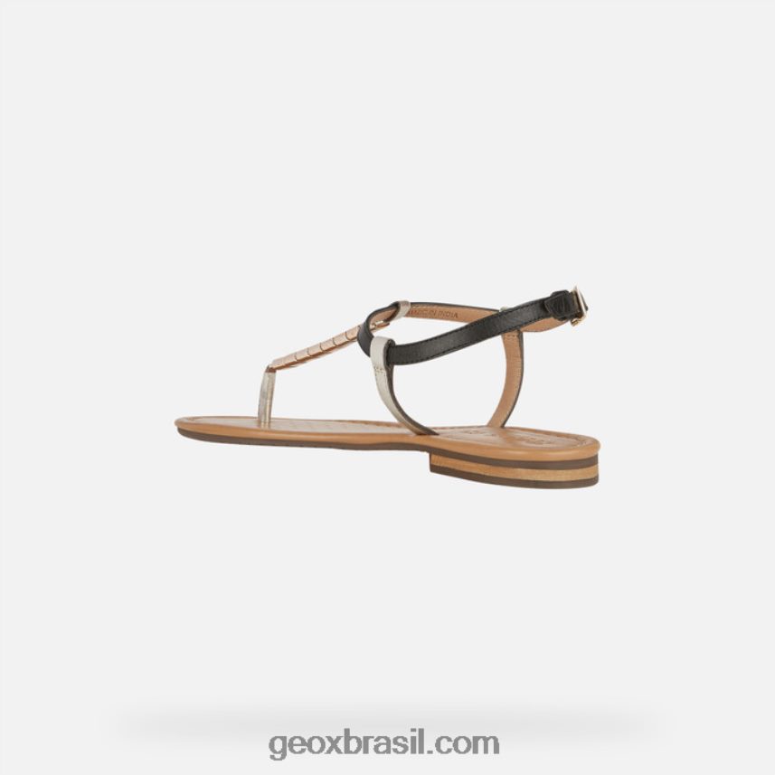 mulher de sozy preto/ouro claro Geox 28TF8X519