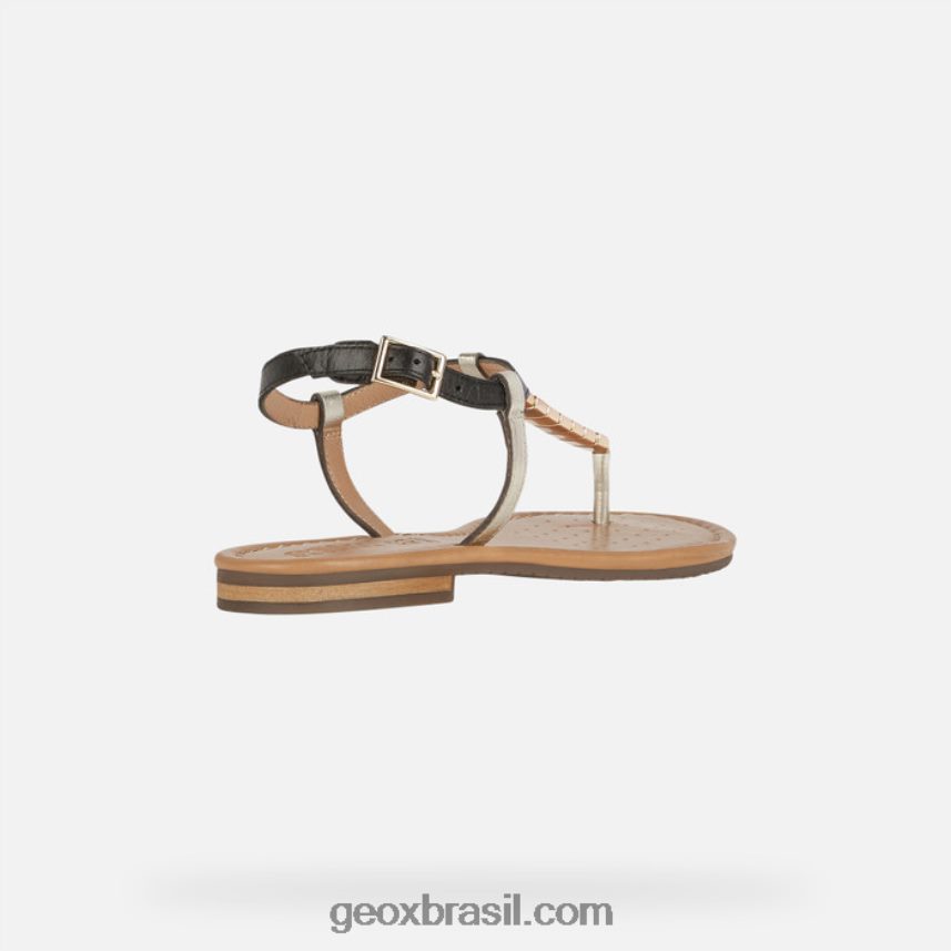mulher de sozy preto/ouro claro Geox 28TF8X519