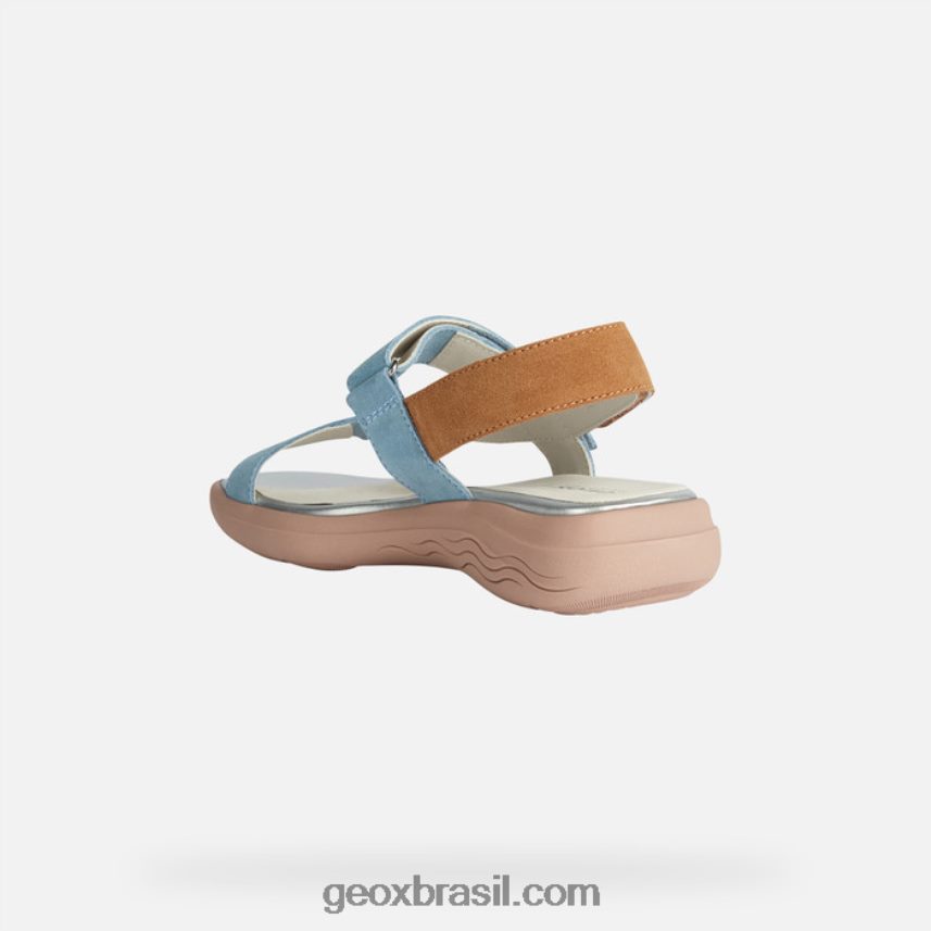 mulher esférica ec5w céu claro/camelo Geox 28TF8X37