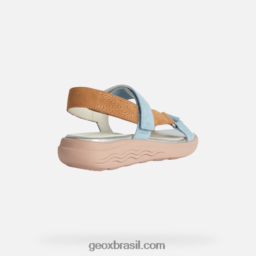 mulher esférica ec5w céu claro/camelo Geox 28TF8X37