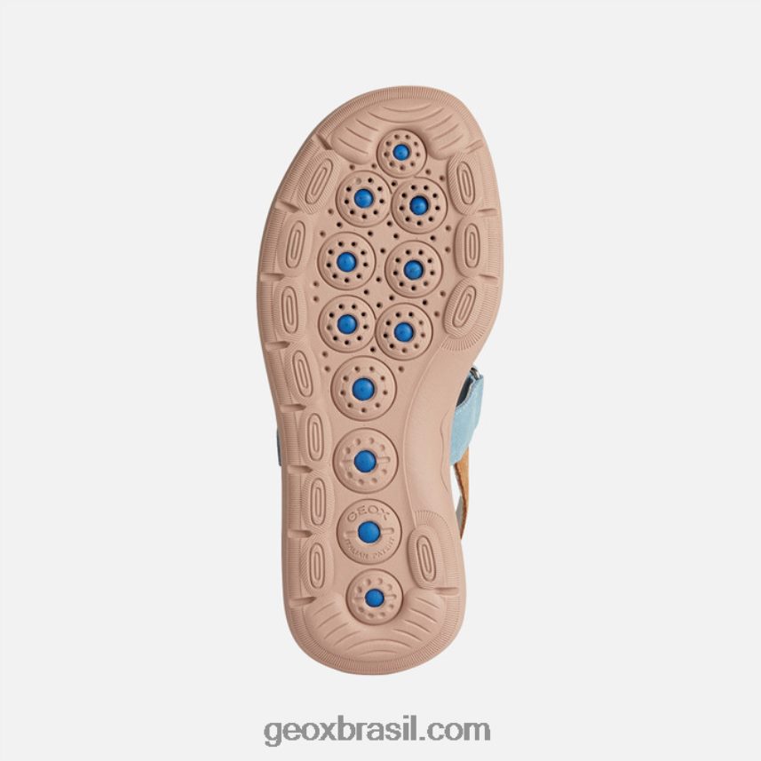 mulher esférica ec5w céu claro/camelo Geox 28TF8X37