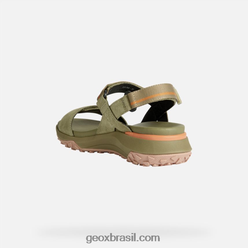 mulher grip sorapis pistache Geox 28TF8X1671