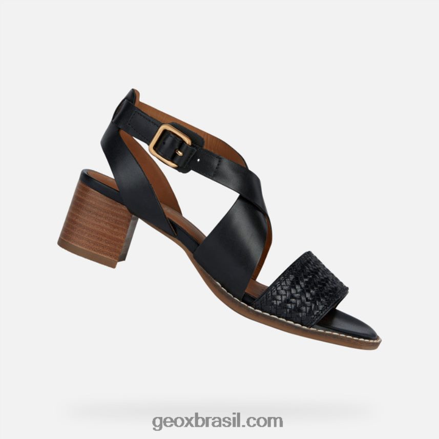 mulher meio ensopada preto Geox 28TF8X138